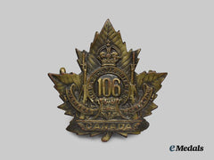 Canada, CEF. A 106th Infantry Battalion "Nova Scotia Rifles" Cap Badge