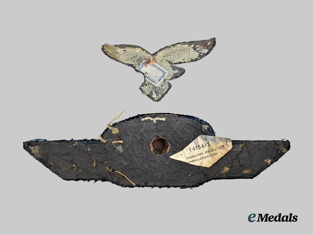 germany,_luftwaffe._a_set_of_officer’s_visor_cap_insignia___m_n_c1323