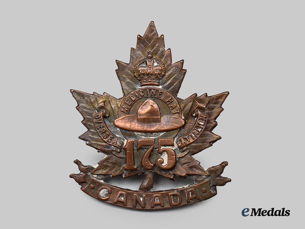 canada,_c_e_f._a175th_infantry_battalion"_medicine_hat_battalion"_cap_badge,_type_i_i_with"_overseas175_battalion"___m_n_c1334