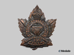 Canada, CEF. A 158th Infantry Battalion "Duke of Connaught's Own" Cap Badge