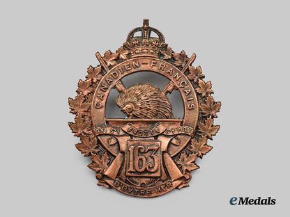 canada,_c_e_f._a163rd_infantry_battalion"_canadiens_français"_cap_badge___m_n_c1389