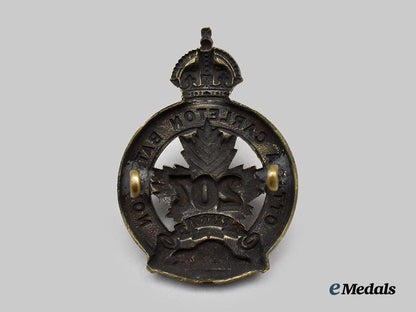 canada,_c_e_f._a207th_infantry_battalion"_ottawa_and_carleton_overseas_battalion"_cap_badge,_type_i_without"_overseas"___m_n_c1420