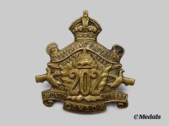 Canada, CEF. A 202nd Infantry Battalion "Edmonton Sportsmen's Battalion" Cap Badge