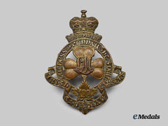 Canada, CEF. A 199th Infantry Battalion "Irish Canadian Rangers/Duchess of Connaught's Own" Cap Badge, Type I with "Quis Separabit"