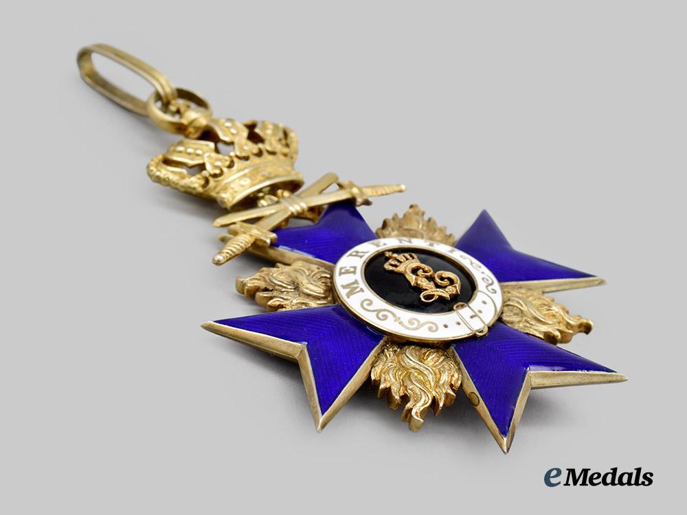 bavaria,_kingdom._an_order_of_military_merit,_i_class_cross_with_swords_and_crown,_by_gebrüder_hemmerle,_c.1918___m_n_c1475