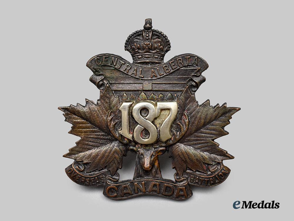 canada,_c_e_f._a187th_infantry_battalion"_central_alberta"_officer's_cap_badge___m_n_c1550