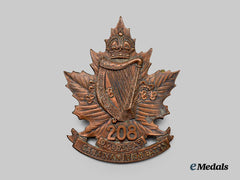 Canada, CEF. A 208th Infantry Battalion "Canadian Irish" Cap Badge