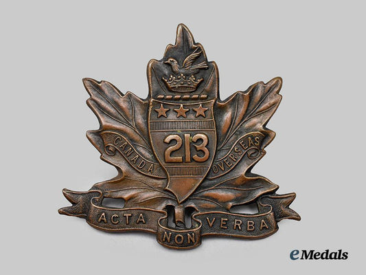 canada,_c_e_f._a213th_infantry_battalion"_toronto_americans"_cap_badge,_type_i_with"_acta_non_verba"___m_n_c1567