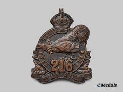 Canada, CEF. A 216th Infantry Battalion "Toronto Bantams" Cap Badge