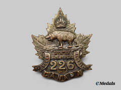 Canada, CEF. A 226th Infantry Battalion "Men of the North" Cap Badge