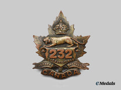 Canada, CEF. A 232nd Infantry Battalion "Saskatchewan Battalion" Cap Badge