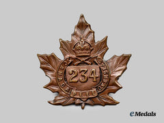 Canada, CEF. A 234th Infantry Battalion "Peel Battalion" Cap Badge