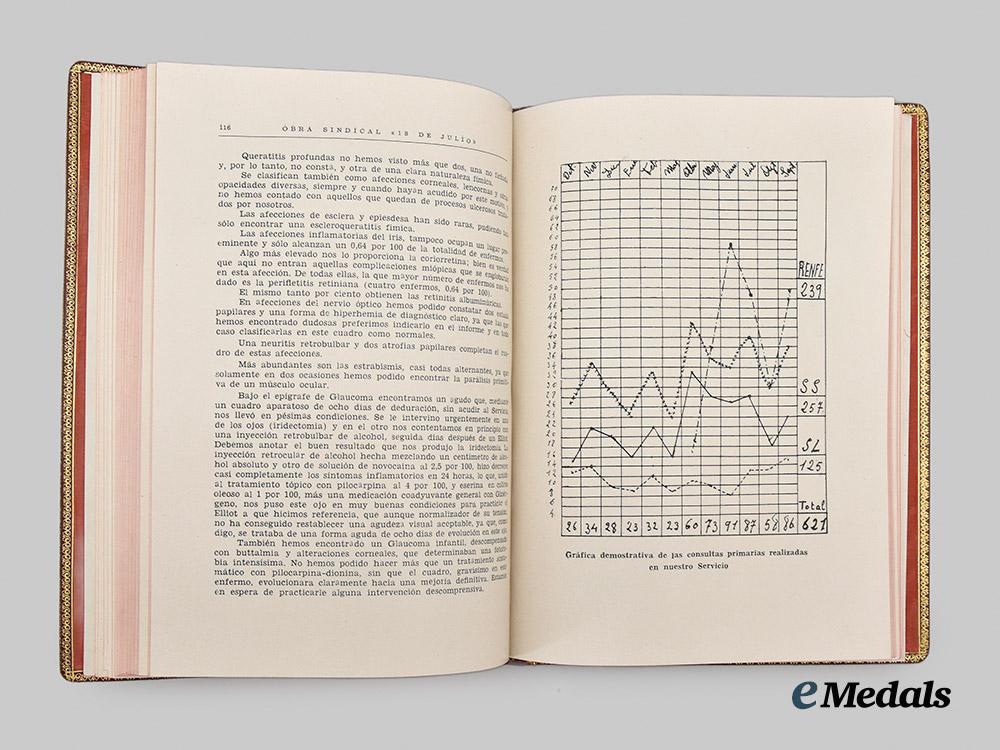 spain,_spanish_state._a1946_national_healthcare_plan_report,_with_presentation_case_and_emiliano_berzosa_dedication___m_n_c1625