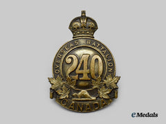 Canada, CEF. A 240th Infantry Battalion "Lanark and Renfrew Battalion" Cap Badge