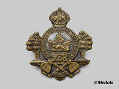 Canada, CEF. A 238th Infantry Battalion "Canadian Forestry Battalion" Cap Badge