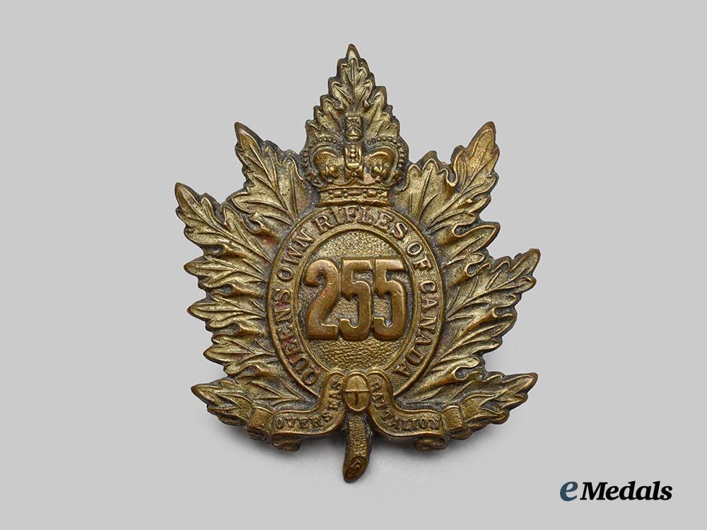 canada,_c_e_f._a255th_infantry_battalion"_queen's_own_rifles"_cap_badge___m_n_c1665