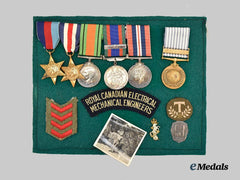 Canada, Commonwealth. A Second War Medal and Insignia Group to a Soldier of the Royal Canadian Electrical Mechanical Engineers