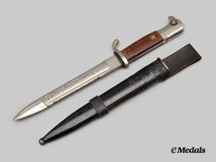 Germany, Heer. A Commemorative Service Bayonet, Sawtooth Version, by F.W. Höller