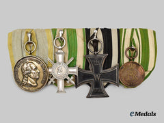 Saxony, Kingdom. A Medal Bar for a First World War Combatant