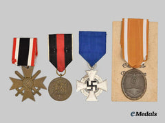 Germany, Third Reich. A Lot of Four Service Decorations