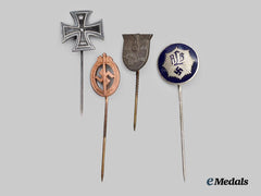 Germany, Imperial; Germany, Third Reich. A Mixed Lot of Stick Pin Miniature Awards and Badges