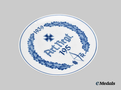 germany,_heer._an_artillerie-_regiment195_commemorative_plate,_by_meissen___m_n_c2304