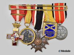 Germany, Wehrmacht. A Medal Bar for a Spanish Civil War and Blue Division Combatant