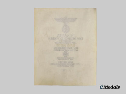 germany,_luftwaffe._a_formal_knight’s_cross_of_the_iron_cross_award_document_to_oberleutnant_hans_sumpf,_eastern_front_k_i_a___m_n_c2325