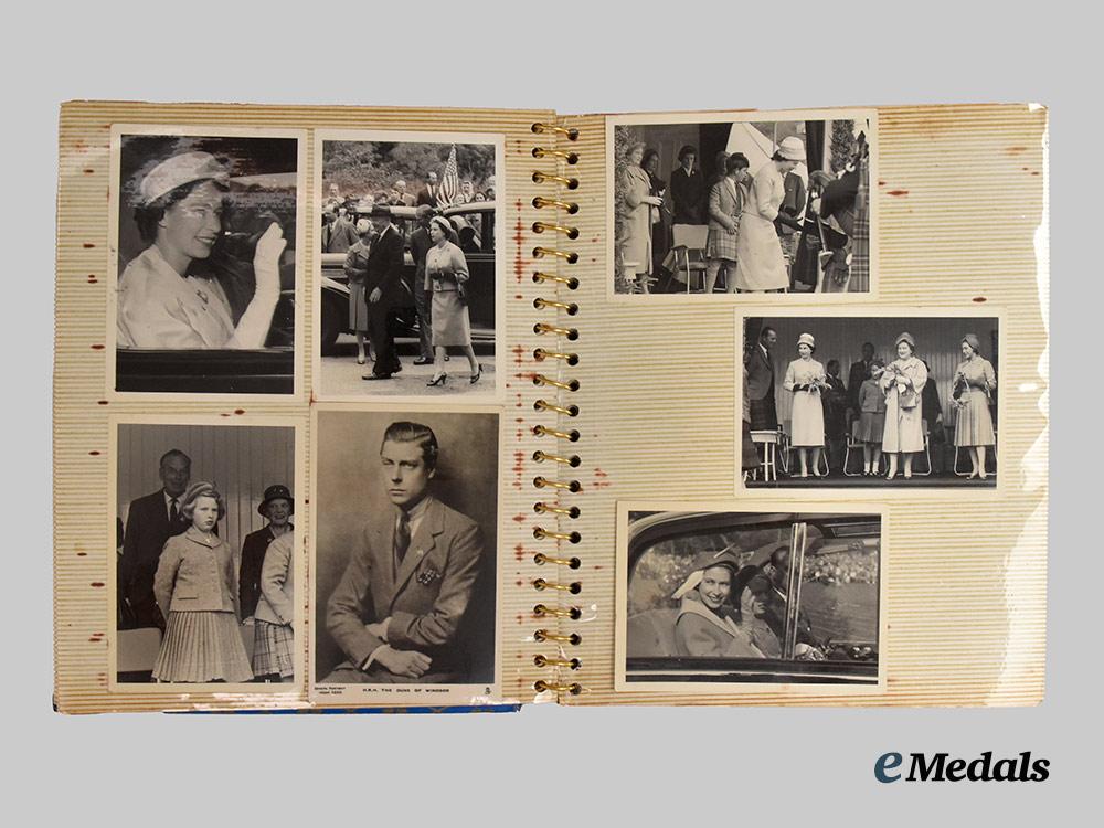 united_kingdom._a_royal_photo_album_of_queen_elizabeth_and_the_royal_family_accompanied_by_ephemera,_c.1957___m_n_c2655