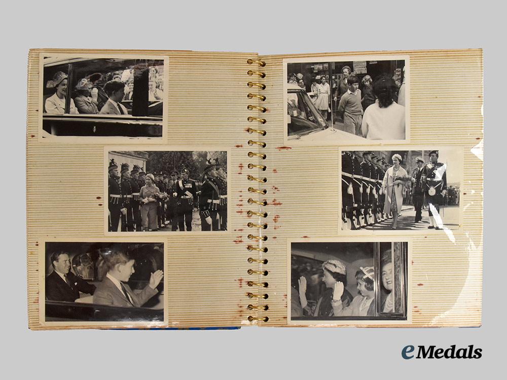 united_kingdom._a_royal_photo_album_of_queen_elizabeth_and_the_royal_family_accompanied_by_ephemera,_c.1957___m_n_c2656