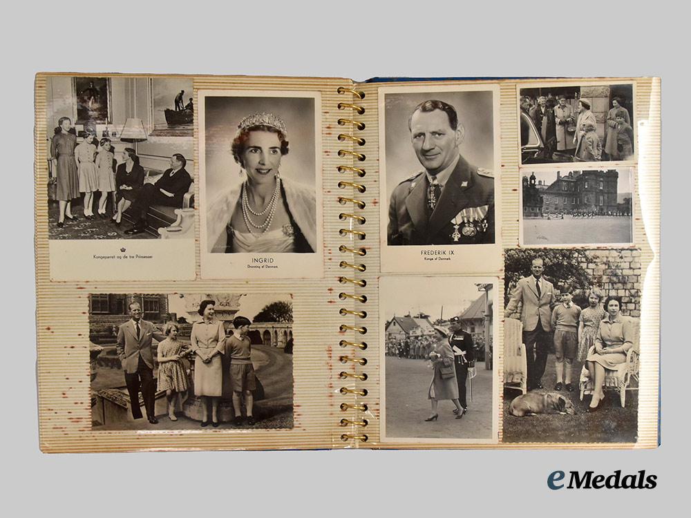 united_kingdom._a_royal_photo_album_of_queen_elizabeth_and_the_royal_family_accompanied_by_ephemera,_c.1957___m_n_c2659