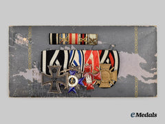 Germany, Imperial. A Medal Bar to a Distinguished Bavarian First World War Combatant, with Ribbon Bar and Period Case