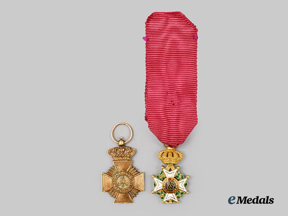 belgium,_kingdom._two_miniature_awards_in18_k_gold,_c.1900___m_n_c2901