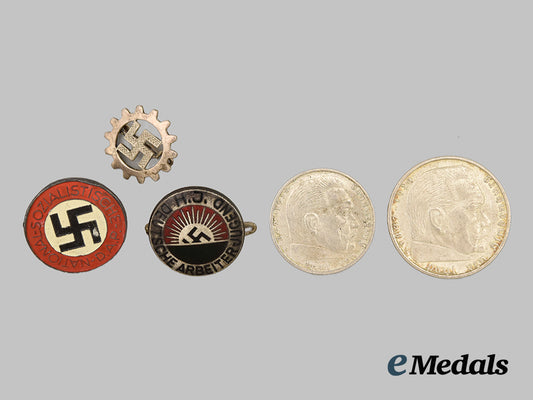 germany,_third_reich._a_mixed_lot_of_badges_and_coins___m_n_c2954