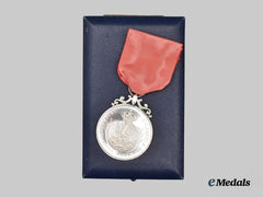 Sweden, Kingdom. A Cased Firefigther’s Medal for Courage in Danger and Civic Zeal, c. 1920