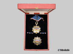 Yugoslavia, Socialist Federal Republic. A Cased Order of the Yugoslav Flag, II. Class Grand Officer, by Ikom of Zagreb, c. 1975