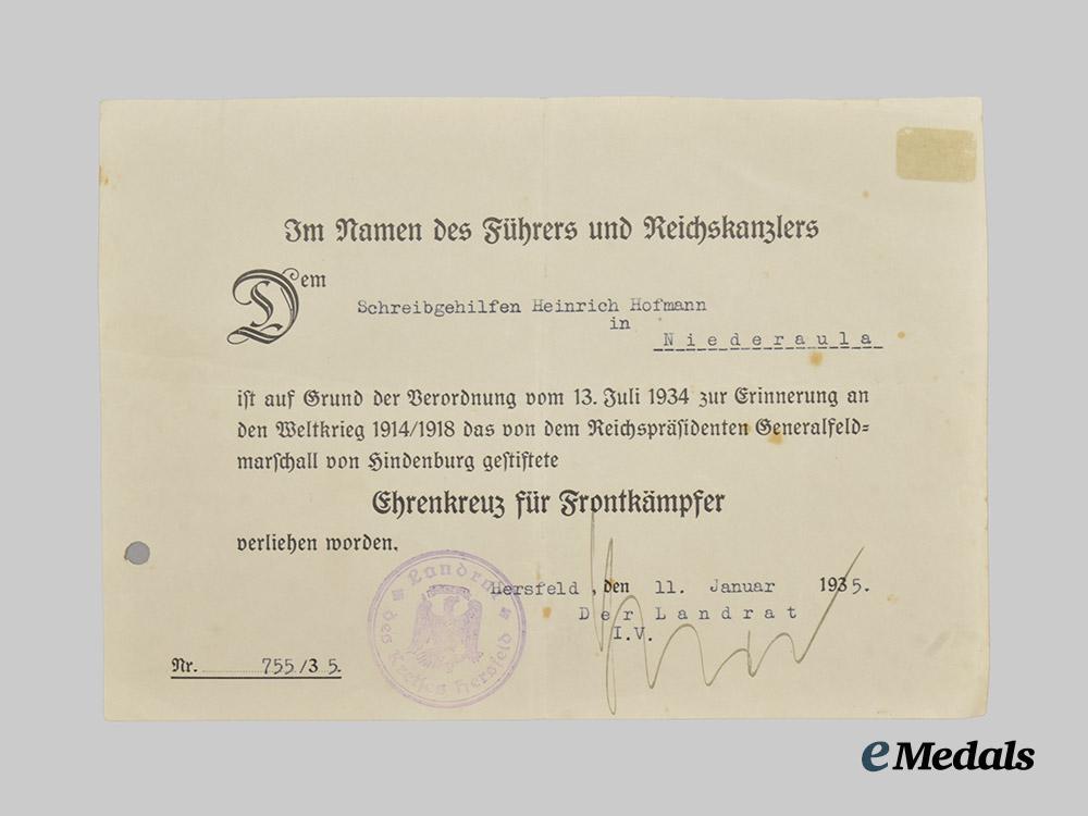 germany,_imperial._a_medal_bar_for_first_world_war_service,_with_documents,_to_heinrich_hofmann___m_n_c3362