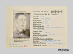 Germany, SS. A HIAG Tracing Service File for SS-Sturmmann Hans Ekkehard Lüth