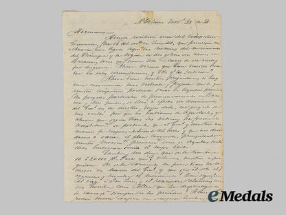 cuba,_spanish_empire._an1858_letter_signed_by_gaspar_betancourt.___m_n_c3387