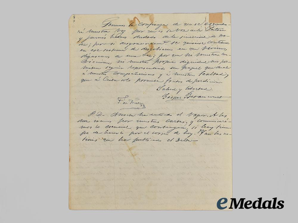 cuba,_spanish_empire._an1858_letter_signed_by_gaspar_betancourt.___m_n_c3392