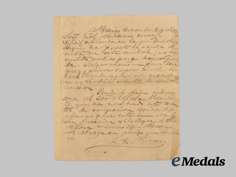 cuba,_spanish_empire._a_rare_letter_signed_by_lieutenant_general_antonio_maceo_y_grajales,1884___m_n_c3397