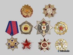 Yugoslavia, Ukraine, Romania, Russia. A Lot of Nine Decorations