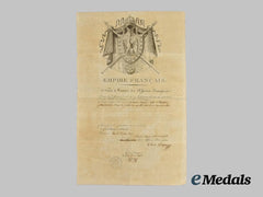 France, Empire. A Napoleonic Letter Signed by the Minister of Foreign Affairs, Baron Bignon, 1815.