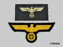 Germany, Kriegsmarine. A Pair of Eagle Insignia