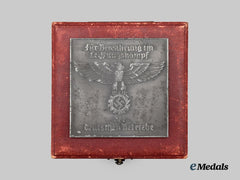 Germany, DAF. A Gau Schleswig-Holstein Industrial Competition Merit Plaque, with Case