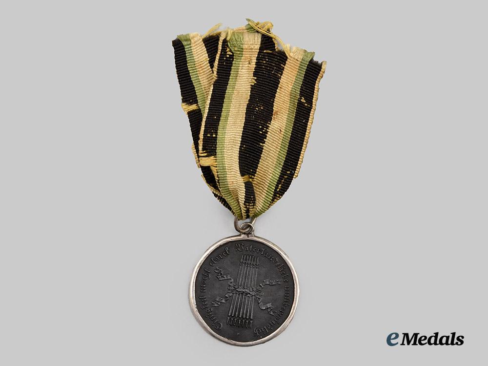 saxe-_coburg-_saalfeld,_duchy._a_medal_for_volunteers_of_the_german5th_corps,_c.1814.___m_n_c3648