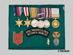 Canada, Commonwealth. A Second War Medal and Insignia Group to a Soldier of the Royal Canadian Electrical Mechanical Engineers