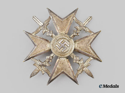 germany,_wehrmacht._a_rare_spanish_cross_with_swords,_silver_grade,_by_petz&_lorenz___m_n_c3874