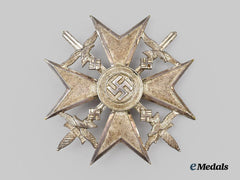 Germany, Wehrmacht. A Rare Spanish Cross with Swords, Silver Grade, by Petz & Lorenz