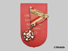 Austria, Imperial. A Military Merit Cross, III Class by Vincent Mayer, in Case, c.1914